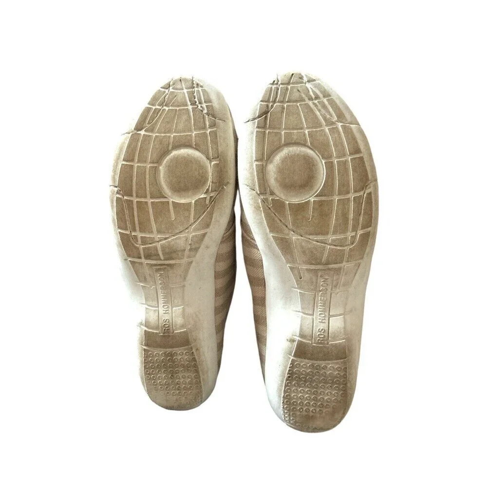 Ros Hommerson Womens Calypso Trainers Low Top Sneakers Shoes Sand/Cream Stripes